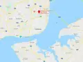 Mapa pokazuje lotniska w Portugalii, ze szczególnym uwzględnieniem międzynarodowego lotniska w Lizbonie.
