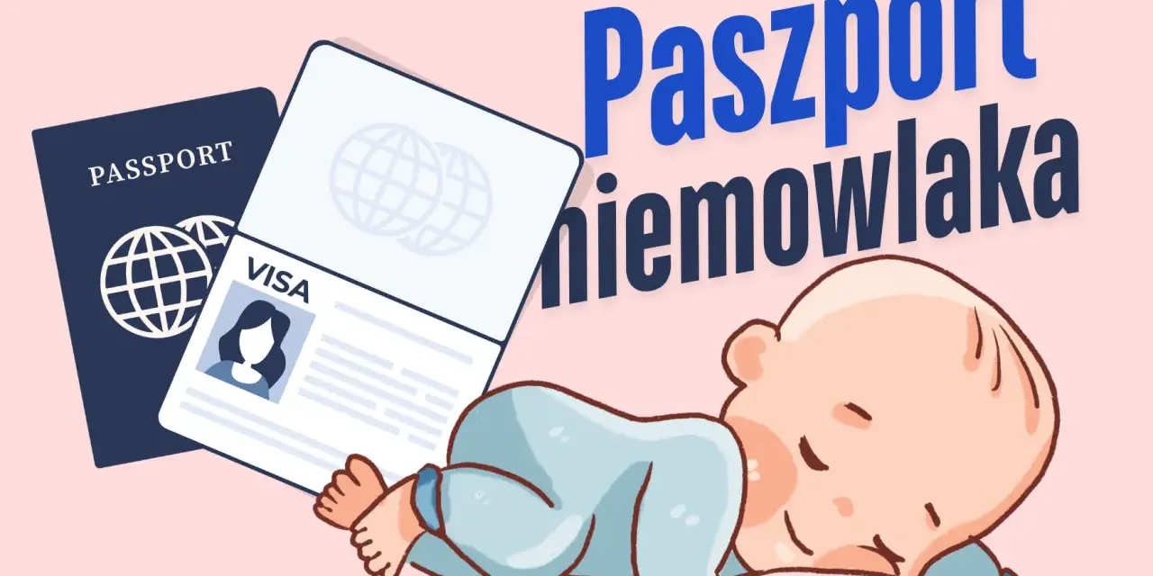 Paszport dla dziecka i niemowlaka, gotowy na podróż.