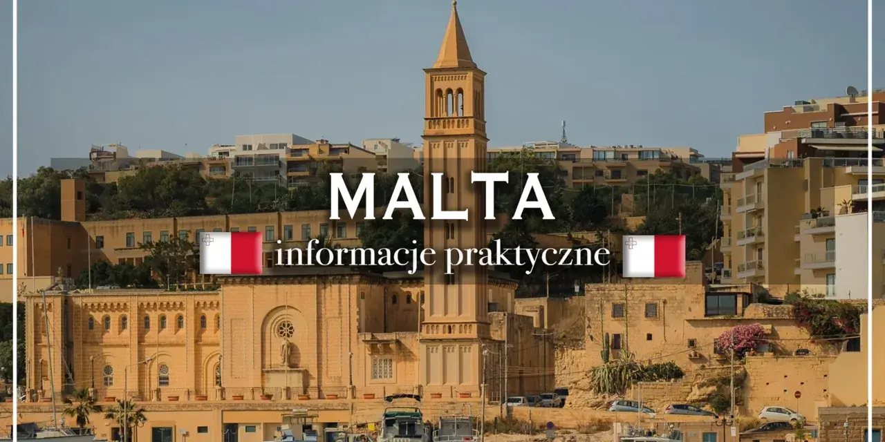 Malta: praktyczne informacje o podróży, w tym o walucie euro. Widok na port z budynkami i kościołem.