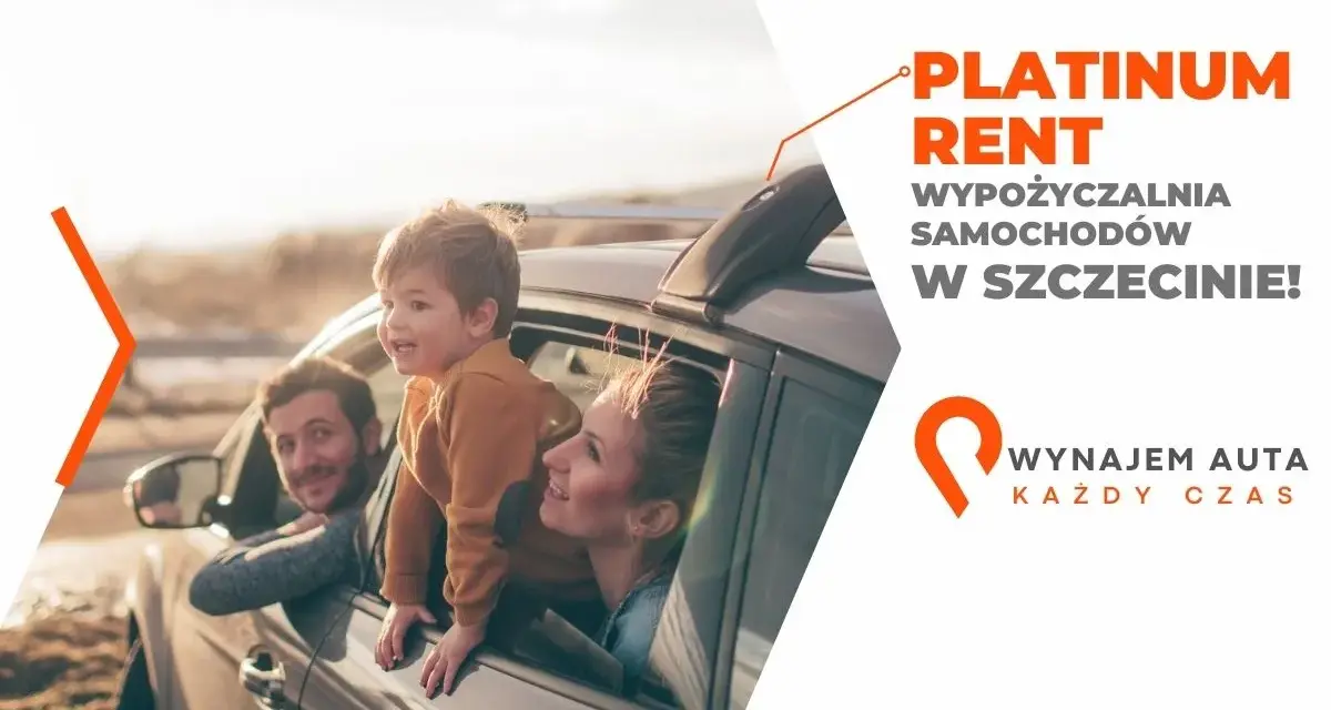 Rodzina w samochodzie, radość z podróży. Sprawdź, ile kosztuje wypożyczenie samochodu w Platinum Rent Szczecin.
