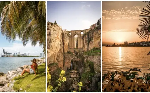 Trzy inspiracje: plaża z palmami, most nad wąwozem i zachód słońca nad jeziorem. Gdzie pojechać na wakacje?