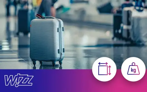 Walizka na lotnisku. Sprawdź wizzair wymiary bagażu rejestrowanego i wagę, by podróżować bez stresu.