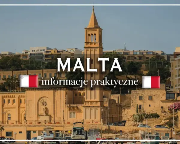 Malta: praktyczne informacje o podróży, w tym o walucie euro. Widok na port z budynkami i kościołem.