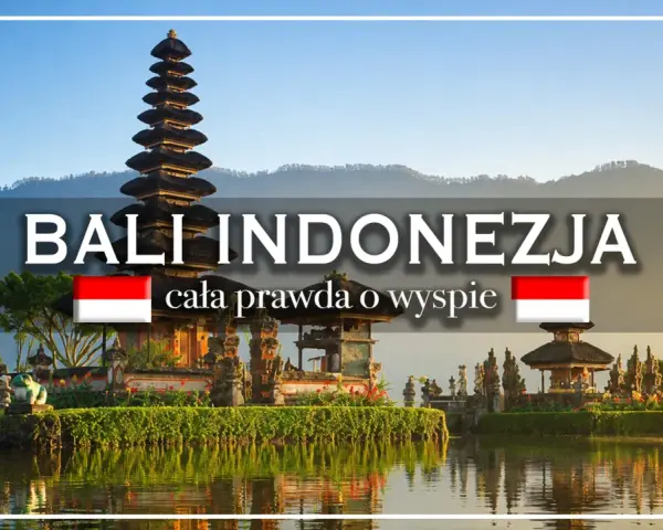 Bali, Indonezja: czy na Bali jest drogo? Cała prawda o wyspie. Piękna świątynia na wodzie, zieleń i góry w tle.