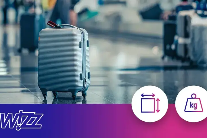 Walizka na lotnisku. Sprawdź wizzair wymiary bagażu rejestrowanego i wagę, by podróżować bez stresu.