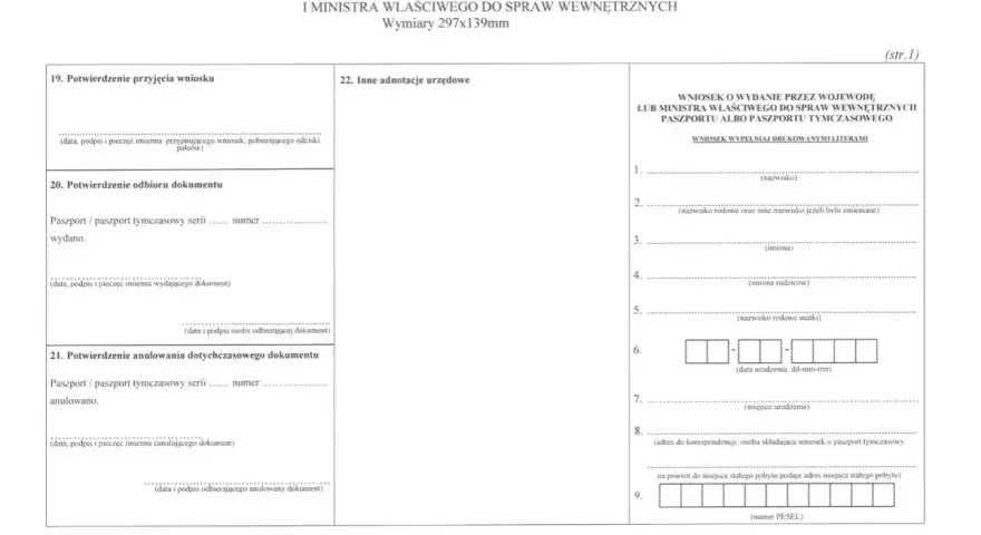 Wniosek o wydanie paszportu. Gdzie złożyć wniosek o paszport? Formularz do wypełnienia w urzędzie.