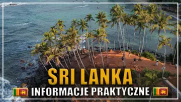 Palmy nad oceanem, widok na wybrzeże Sri Lanki. Informacje praktyczne dla podróżujących na lotnisko Sri Lanki.